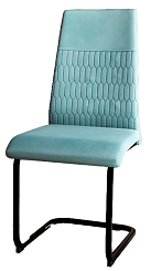 Стул DC-22218 (каркас черный тк.тиффани/ Velvet HLR-58) Стул DC-22218 (каркас черный тк.тиффани/ Velvet HLR-58)