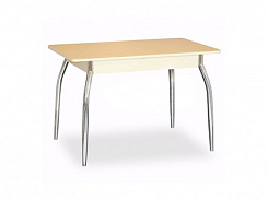 Стол Ирвин СТ МП 1100(1400)*680*750 Ноги 01 (к-кт) гальваника (стекло Бежевое глянцевое цвет КР) Стол Ирвин СТ МП 1100(1400)*680*750 Ноги 01 (к-кт) гальваника (стекло Бежевое глянцевое цвет КР)