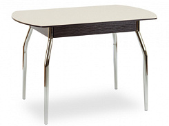 Стол Чикаго СТ МП 1100(1400)*680*750 Ноги 01 (к-кт) гальваника (стекло Бежевое матовое цвет ВН) Стол Чикаго СТ МП 1100(1400)*680*750 Ноги 01 (к-кт) гальваника (стекло Бежевое матовое цвет ВН)