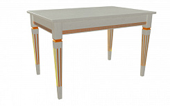 Стол Стар 1200*800*765 (столешница тон серый RAL7038 / подстолье тон серый RAL7038 + патина золото)