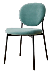 Стул DC-2230 (каркас черный тк.тиффани/ Velvet HLR-58)