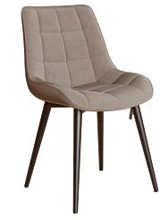 Стул DL-2407 (каркас  черный   тк. коллекции Велюр  латте(AL))